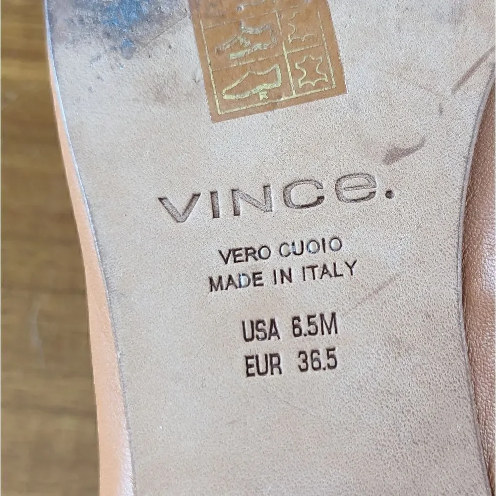 Vince Coastal Preppy Academia Minimalist Quiet Luxury Coastal Sandals  6 1/2 - Picture 2 of 14